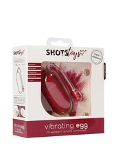 Вибратор Shots Toys Egg 10 скоростей, красный цена и информация | Секс игрушки, мастурбаторы | kaup24.ee