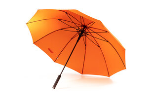 Зонт трость 10-ти спицевый с прорезиненной ручкой Soft Touch, оранжевый цена и информация | Мужские зонты | kaup24.ee