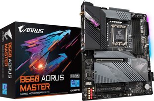 Gigabyte B660 AORUS MASTER (rev. 1.x), ATX, LGA1700, DDR5, WiFi цена и информация | Материнские платы | kaup24.ee