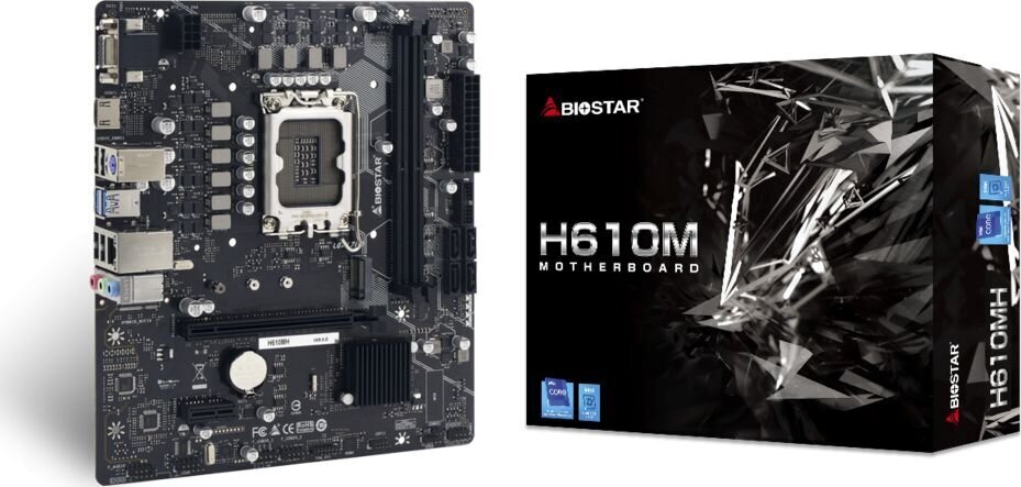 Biostar H610MH, ATX, LGA1700, DDR4 цена и информация | Emaplaadid | kaup24.ee