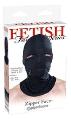 Näomask tõmblukkudega Fetish Fantasy Series, must hind ja info | BDSM ja fetish | kaup24.ee