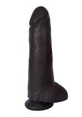 Peenis koos munanditega Curve Toys Jock, 30,5 cm, must hind ja info | Dildod | kaup24.ee