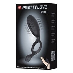 Вибрационное кольцо на пенис Pretty Love, черное цена и информация | Помпы для пениса и вагины | kaup24.ee