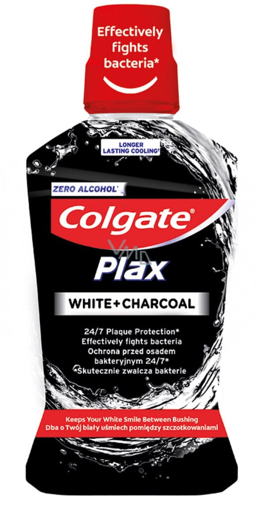 Suuvesi Colgate Plax White + Charcoal mouthwash, 500 ml hind ja info | Suuhügieen | kaup24.ee