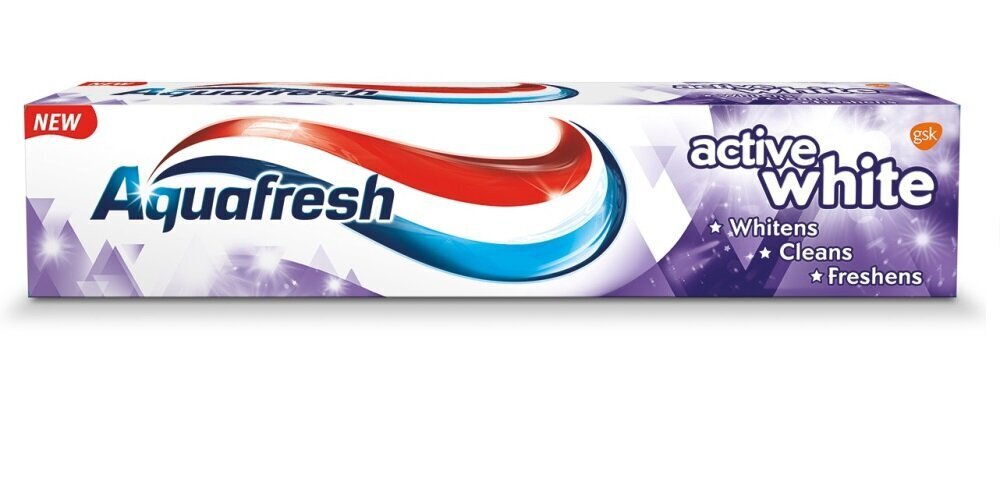 Hambapasta Aquafresh Active White Toothpaste, 125 ml hind ja info | Suuhügieen | kaup24.ee