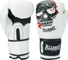 Poksikindad Allright SKULL 12oz valged hind ja info | Allright Võrkpall | kaup24.ee