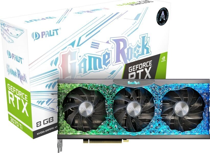 Palit GeForce RTX 3070 Ti GameRock (LHR) hind ja info | Videokaardid (GPU) | kaup24.ee