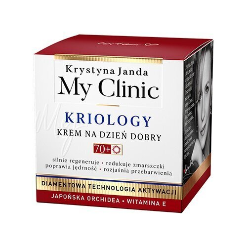 Päevakreem Krystyna Janda My clinic Kriology Jaapani orhidee ja E-vitamiin 70+, 50 ml цена и информация | Näokreemid | kaup24.ee