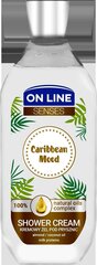 Kreemjas dušigeel On Line Senses Kariibi mere kookos, 500 ml hind ja info | Dušigeelid, õlid | kaup24.ee
