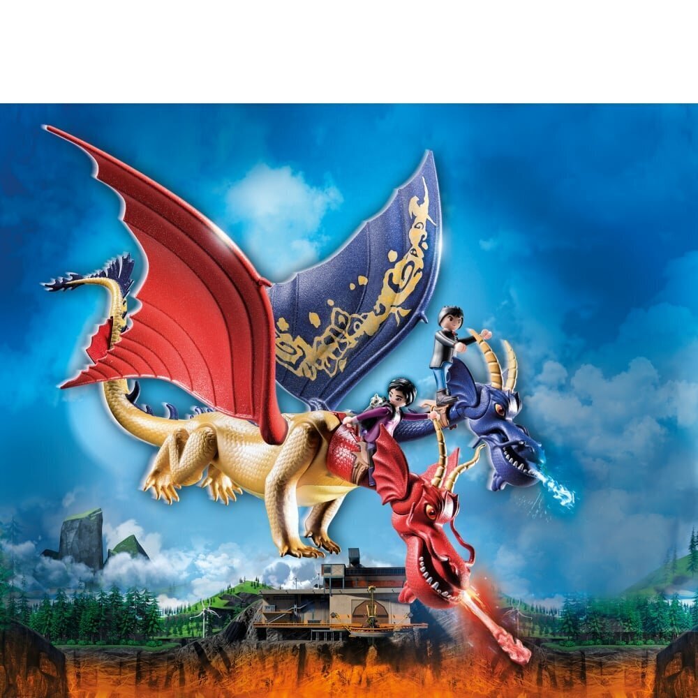 71080 PLAYMOBIL® Dragons Nine Realms, WuWei & Jun hind ja info | Klotsid ja konstruktorid | kaup24.ee