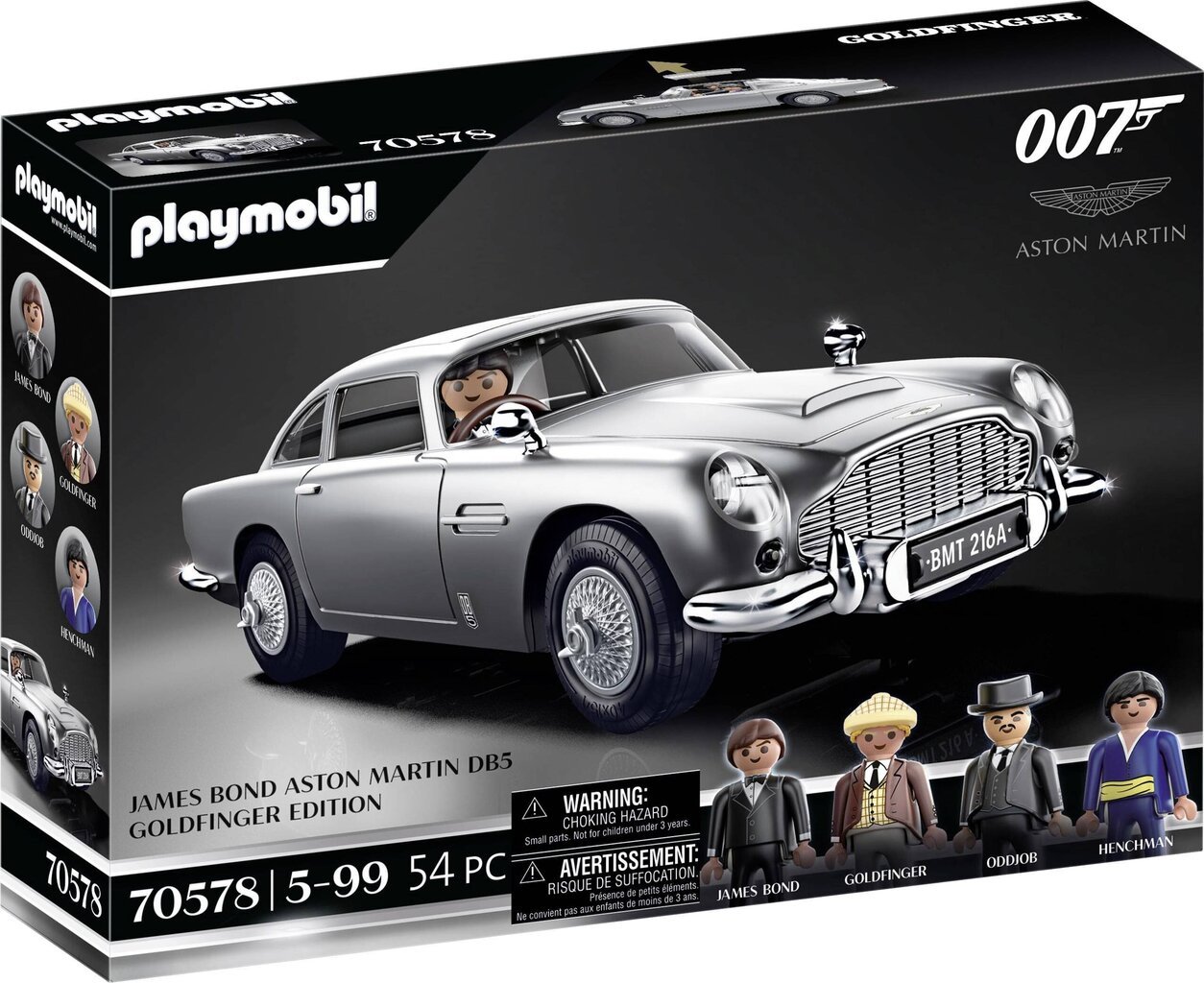 70578 PLAYMOBIL® 007 Aston Martin цена и информация | Klotsid ja konstruktorid | kaup24.ee