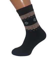 Мужские хлопковые носки с дизайном, чёрные цена и информация | Meeste sokid | kaup24.ee