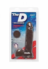 Dildo Doc Johnson The Perfect D 20,3 cm, Chocolate цена и информация | Фаллоимитаторы | kaup24.ee