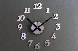 Настенные часы - сделай сам, серебро. цена и информация | Часы | kaup24.ee