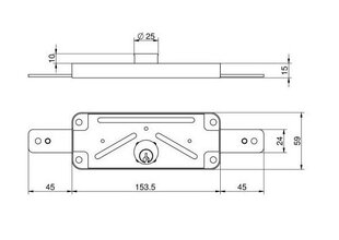 Lukk 1511AV, messing hind ja info | Lukud | kaup24.ee