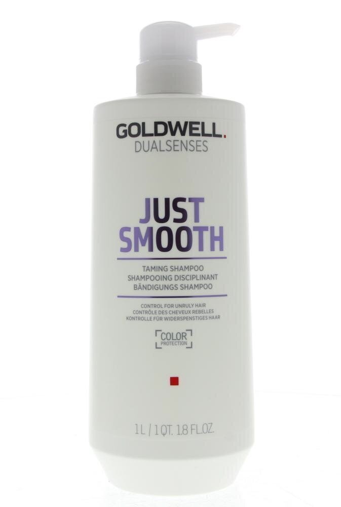 Šampoon taltsutamatutele juustele Goldwell Just Smooth Taming Shampoo 1000ml цена и информация | Šampoonid | kaup24.ee
