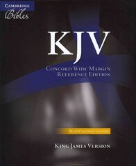 KJV Concord Wide Margin Reference Bible, Black Calf Split Leather, KJ764:XM цена и информация | Духовная литература | kaup24.ee