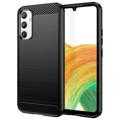 Carbon предназначен для Samsung Galaxy A34 5G, черный цена и информация | Чехлы для телефонов | kaup24.ee