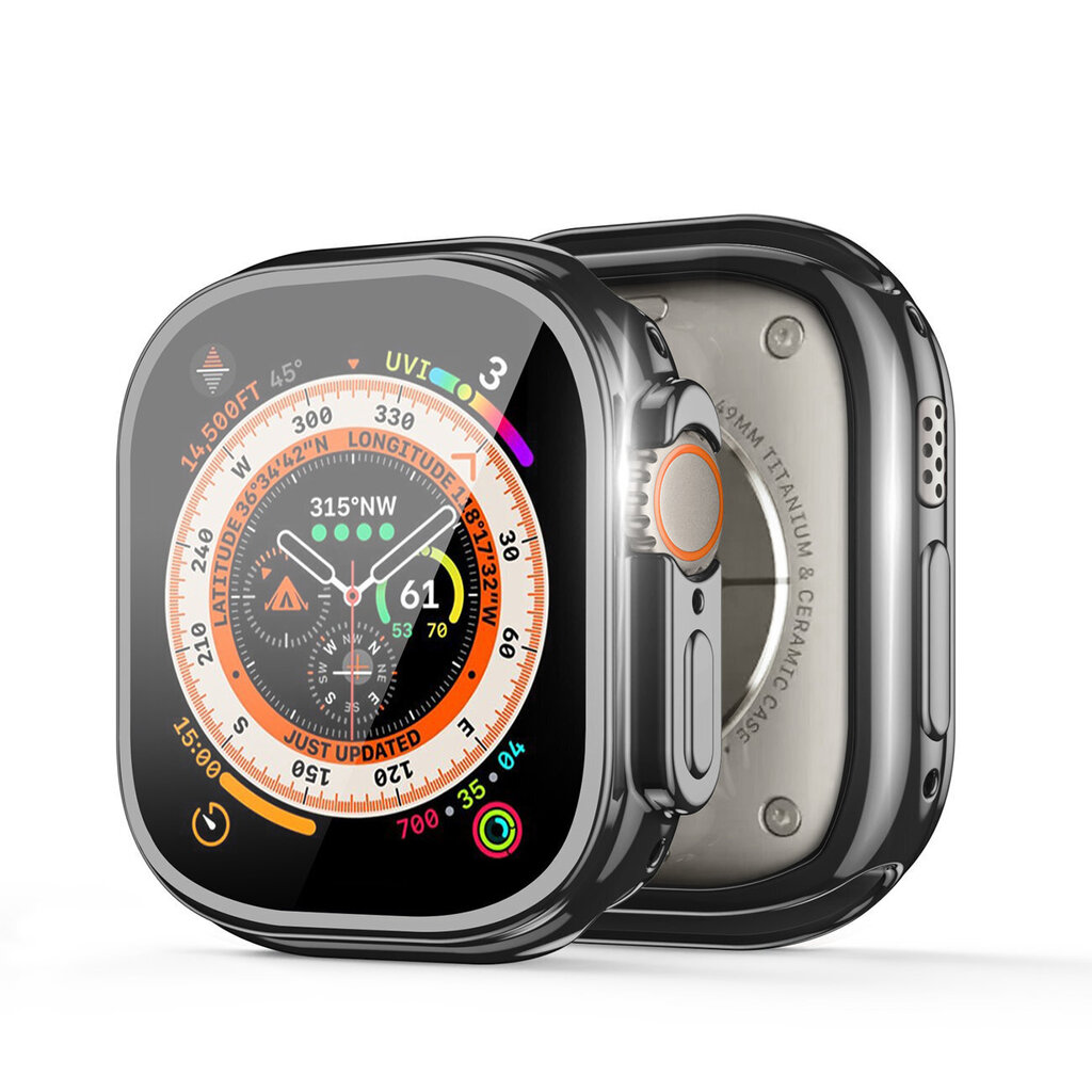 Dux Ducis, Apple Watch Ultra 49mm, must hind ja info | Nutikellade ja nutivõrude tarvikud | kaup24.ee