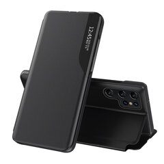 Eco Leather View Samsung Galaxy S23 Ultra, must hind ja info | Telefoni kaaned, ümbrised | kaup24.ee