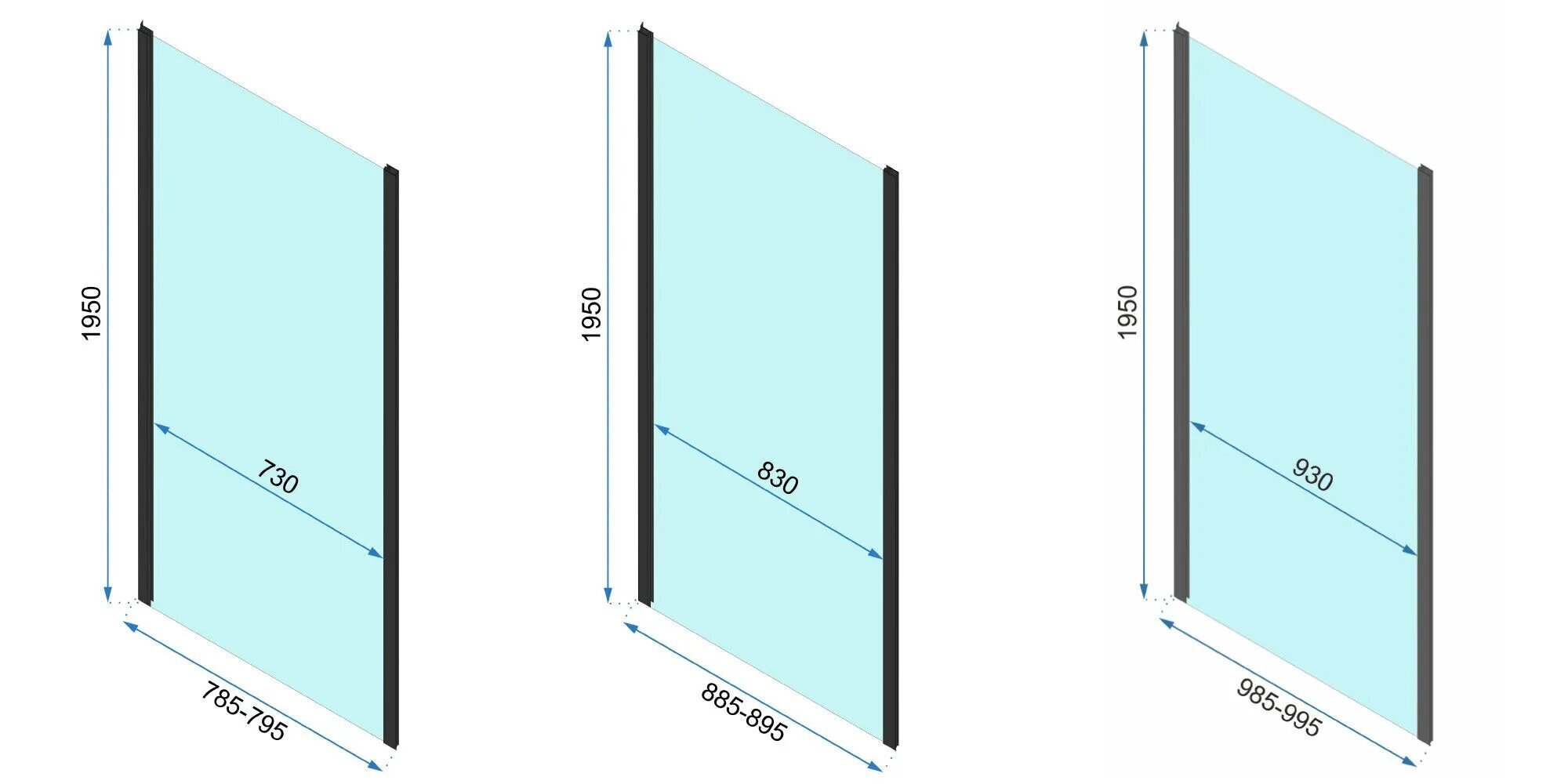 Dušikabiin REA Rapid Swing Gold, 100x80,90,100 cm hind ja info | Dušikabiinid | kaup24.ee