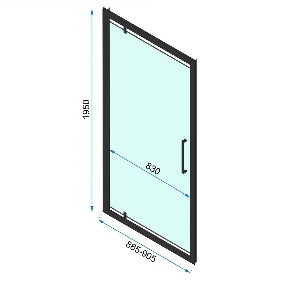 Dušikabiinid REA Rapid Swing Gold, 90x80,90,100 cm hind ja info | Dušikabiinid | kaup24.ee