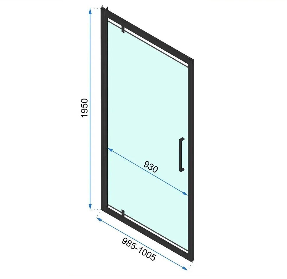 Dušikabiinid REA Rapid Swing Chrome, 100x80,90,100 cm hind ja info | Dušikabiinid | kaup24.ee