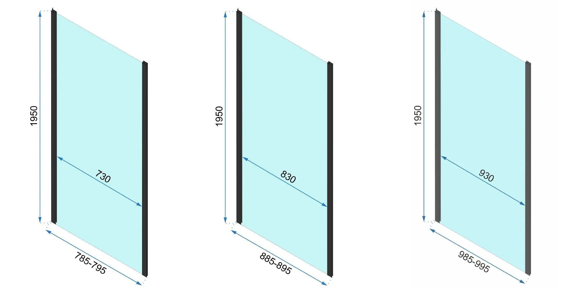 Dušinurk REA Rapid Swing Chrome, 90x80,90,100 cm цена и информация | Dušikabiinid | kaup24.ee