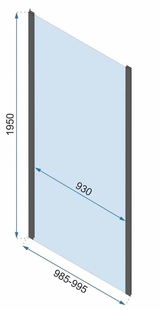 Dušikabiin REA Rapid Slide Gold, 100x80,90,100 cm цена и информация | Dušikabiinid | kaup24.ee