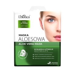 Листовая маска для лица восстанавливающая и очищающая L'biotica Aloe Vera Mask, 23 мл цена и информация | Маски для лица, патчи для глаз | kaup24.ee