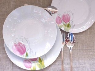 Domotti тарелка Тюльпан, 23 см цена и информация | Посуда, тарелки, обеденные сервизы | kaup24.ee