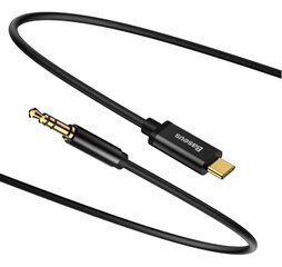 USB-kaabel 1,2 m 3.5mm USB C Must цена и информация | Кабели для телефонов | kaup24.ee