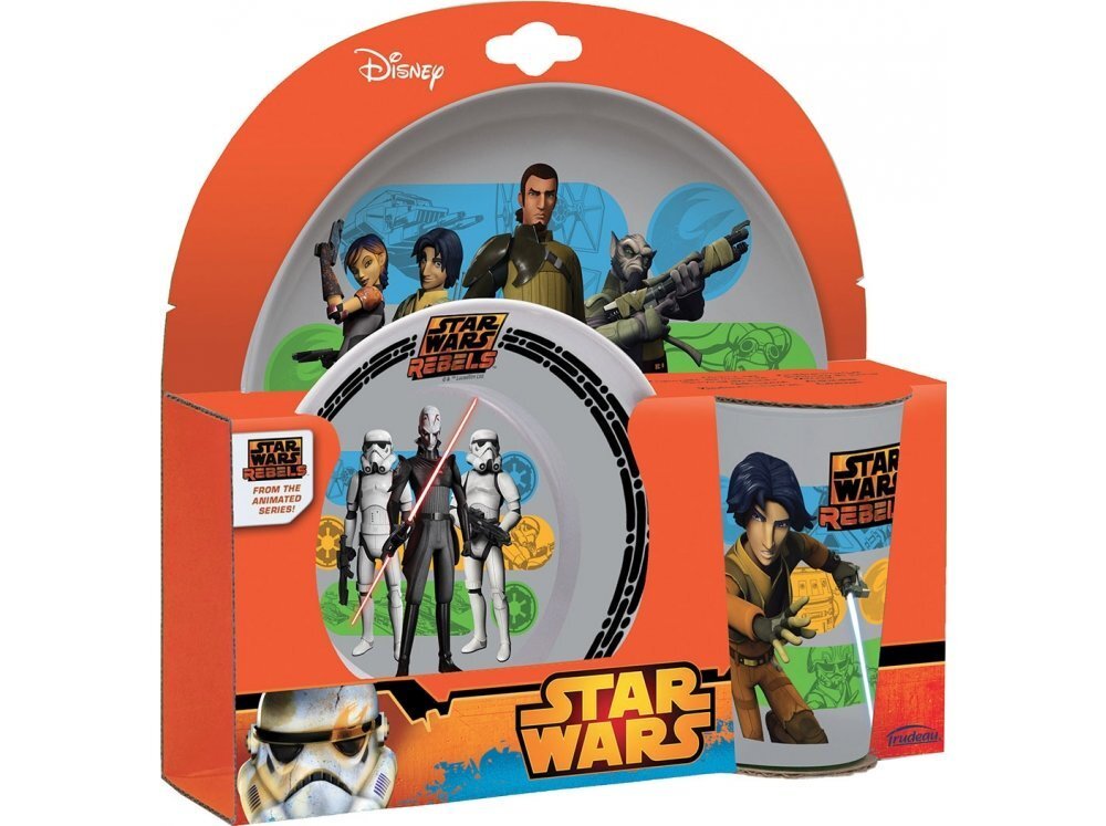 Laste nõudekomplekt Disney Star Wars Rebels, 3-osaline цена и информация | Lauanõud ja kööginõud | kaup24.ee