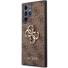 Telefoniümbris Original Guess - 4G Big Metal Logo - Samsung Galaxy S23 Ultra, pruun цена и информация | Чехлы для телефонов | kaup24.ee