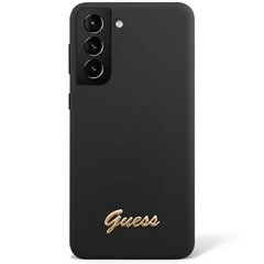 Telefoniümbris Original Guess - Silicone Vintage Gold Logo - Samsung Galaxy S23, must цена и информация | Чехлы для телефонов | kaup24.ee