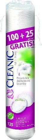 Puuvillased vatipadjad Cleanic Pure Effect, 125 tk. цена и информация | Niisked salvrätikud, vatipadjad ja -tikud | kaup24.ee