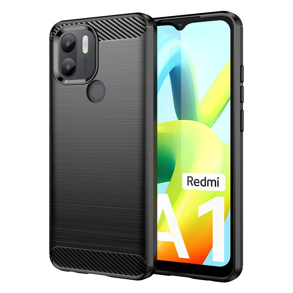 Carbon Xiaomi Redmi A1+, must hind ja info | Telefoni kaaned, ümbrised | kaup24.ee