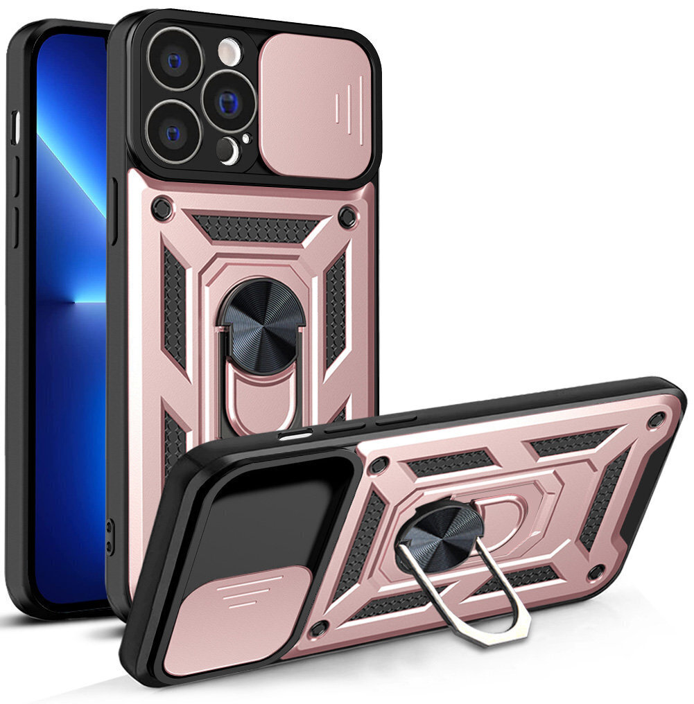 Hybrid Armor Camshield, iPhone 13 Pro Max, roosa hind ja info | Telefoni kaaned, ümbrised | kaup24.ee