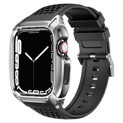 Kingxbar CYF148 2in1 для Apple Watch Ultra, SE, 8, 7, 6, 5, 4, 3, 2, 1 (49, 45, 44, 42 мм), черный цвет цена и информация | Аксессуары для смарт-часов и браслетов | kaup24.ee