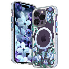 Kingxbar Flora Series iPhone 14 MagSafe, sinine цена и информация | Чехлы для телефонов | kaup24.ee