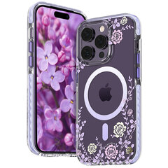 Kingxbar Flora Series iPhone 14 MagSafe, lilla цена и информация | Чехлы для телефонов | kaup24.ee