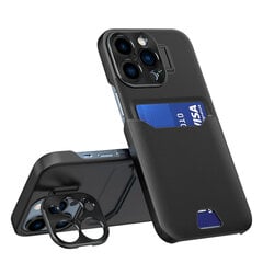 Leather Stand предназначен для iPhone 14 Pro Max, черный цвет цена и информация | Чехлы для телефонов | kaup24.ee