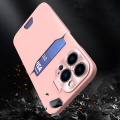 Leather Stand iPhone 14 Pro Max, roosa цена и информация | Чехлы для телефонов | kaup24.ee