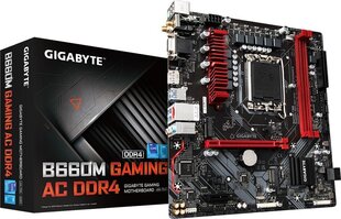 Gigabyte B660M GAMING AC DDR4, Micro ATX, LGA1700, DDR4, WiFi hind ja info | Emaplaadid | kaup24.ee