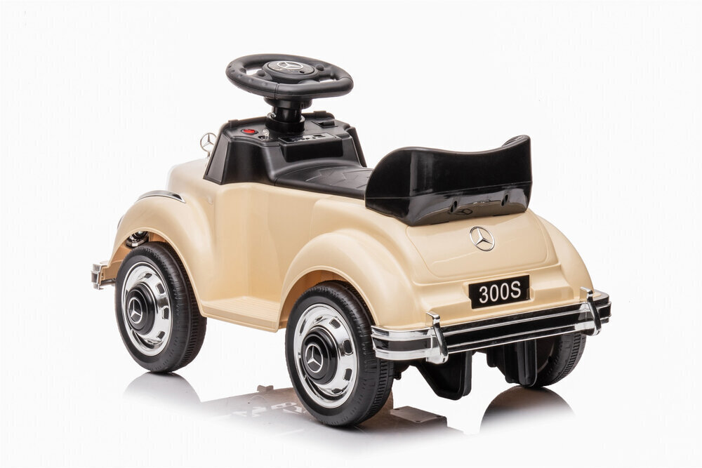 Akuga lasteauto LeanToys Mercedes 300S, beež hind ja info | Tüdrukute mänguasjad | kaup24.ee
