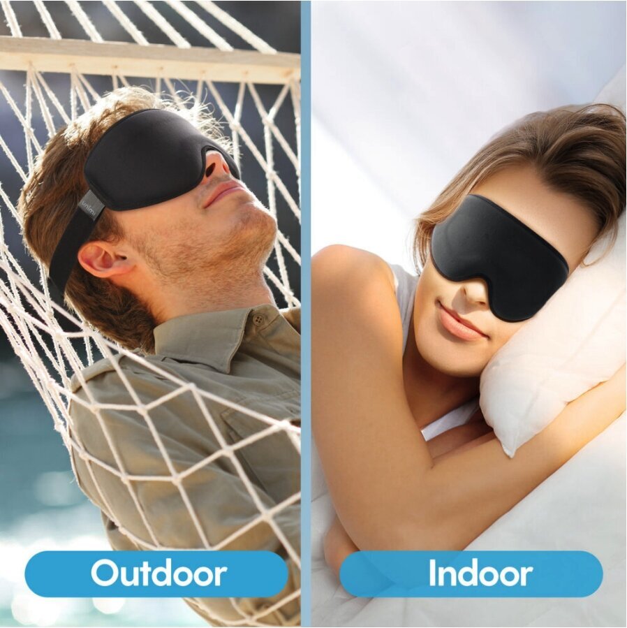 3D unemask silmadele 100 % valguse blokeerimine цена и информация | Öösärgid, pidžaamad | kaup24.ee