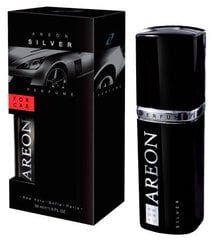 Salongi õhuvärskendaja "Areon Perfume Silver" 50ml цена и информация | Освежители воздуха для салона | kaup24.ee