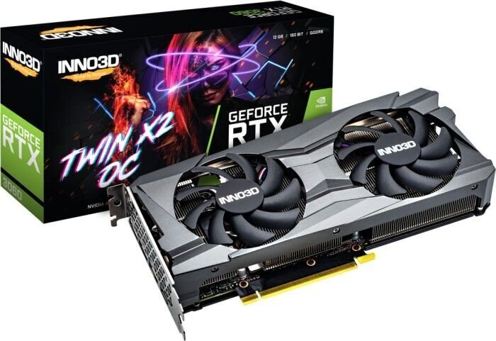 Inno3D GeForce RTX 3060 Twin X2 OC (N30602-12D6X-11902120H) цена и информация | Videokaardid (GPU) | kaup24.ee