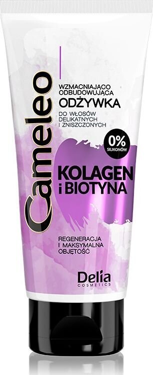 Tugevdav ja taastav palsam Delia Cosmetics Cameleo kollageen ja biotiin, 200ml hind ja info | Juuksepalsamid | kaup24.ee