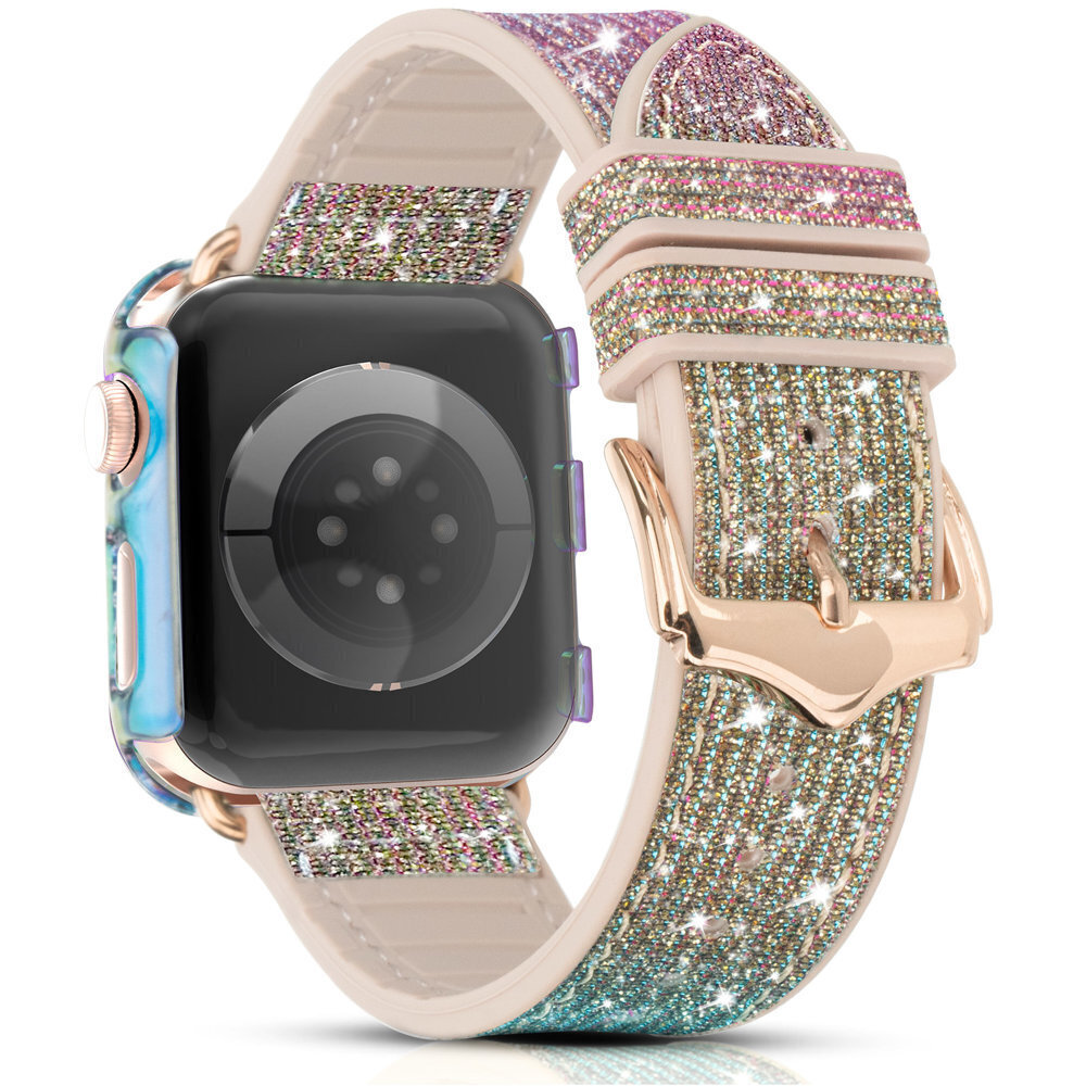 Kingxbar Chameleon seadmele Apple Watch 6/5/4/3/2 (44mm / 42mm), roosa hind ja info | Nutikellade ja nutivõrude tarvikud | kaup24.ee